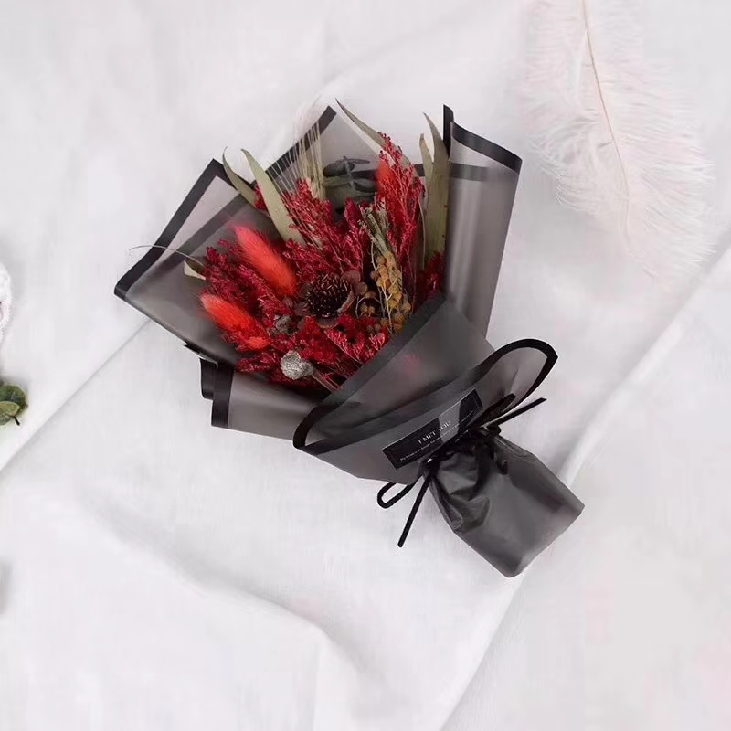 Filem Pembungkusan Bunga Matte Monokrom Warna Berat Cincin MYHC-05