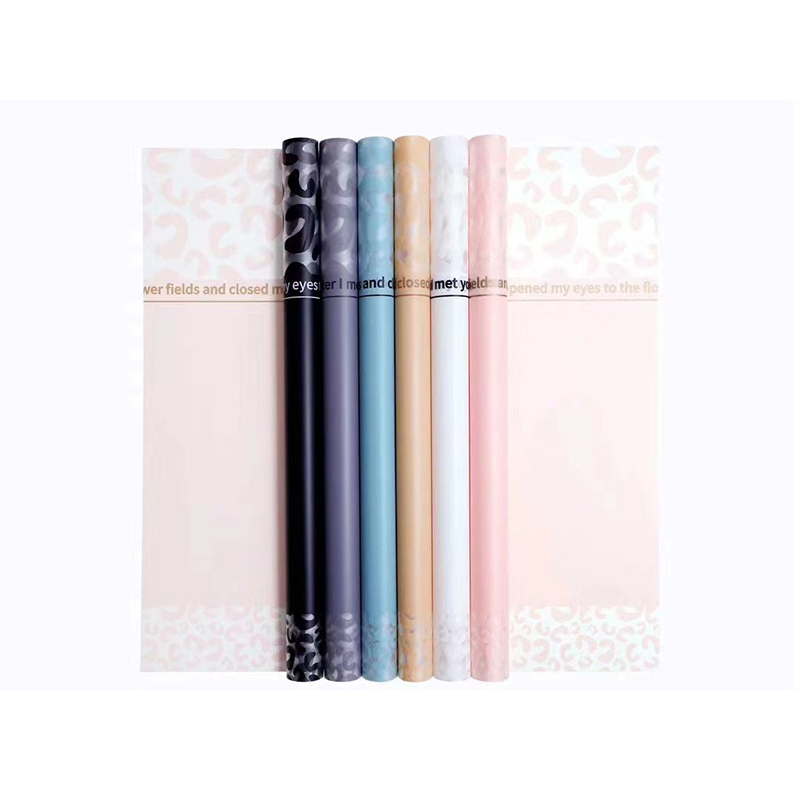 MYHC-08 Leopard Print Edges Massage Film Filem Pembungkusan Bunga Plastik