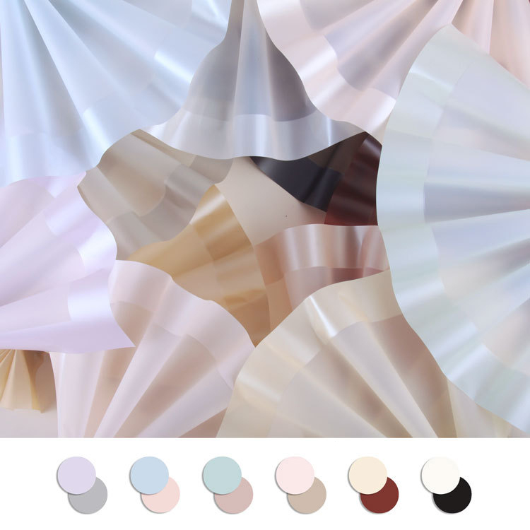 MYHC-09 Skirt Bengkak 57×57cm (±2cm) Filem Pembungkusan Bunga Warna Pepejal