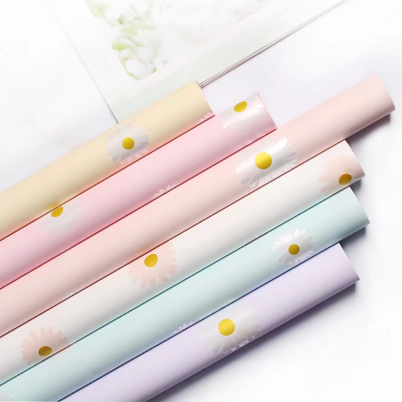 MYHC-18 Kertas Pembalut Bunga Filem Little Daisy Mutiara Segar