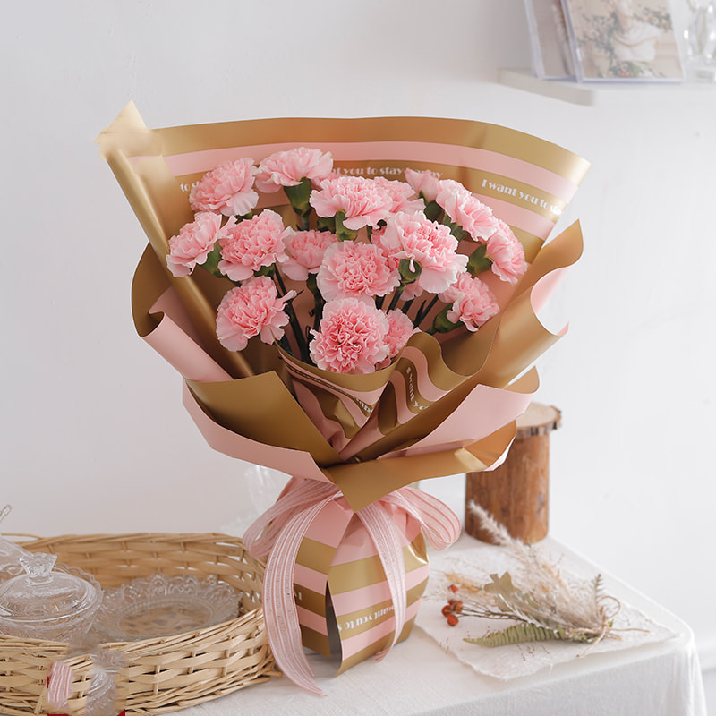 MYHC-22 57×57cm (±2cm) Kertas Pembalut Bunga Filem Mutiara Mendatar Tepi Sebelah Satu