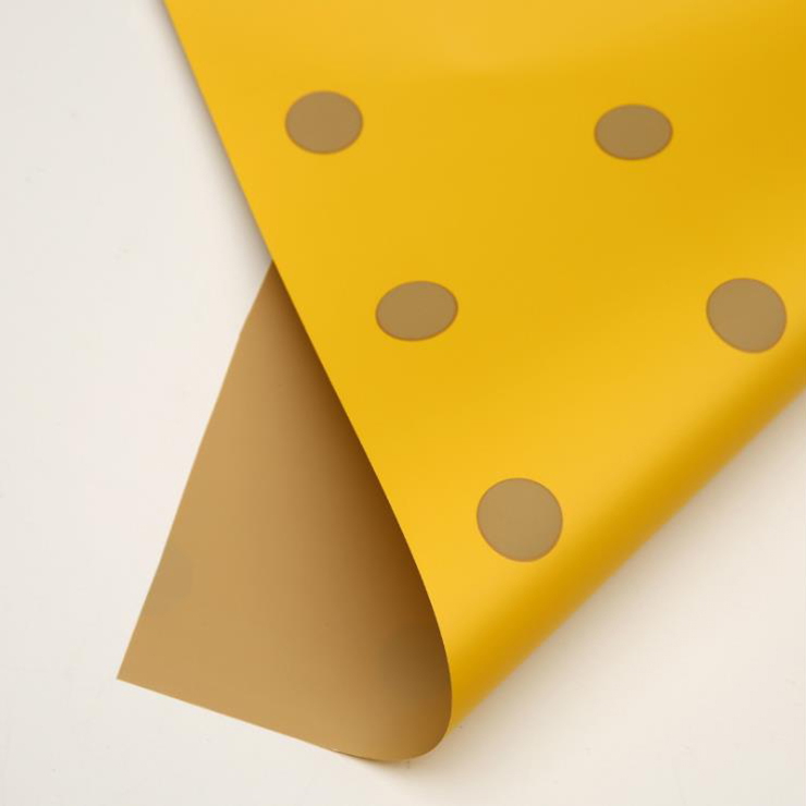 Kertas Pembalut Bunga Kapas Polka Dot Satu Sisi MYHC-24