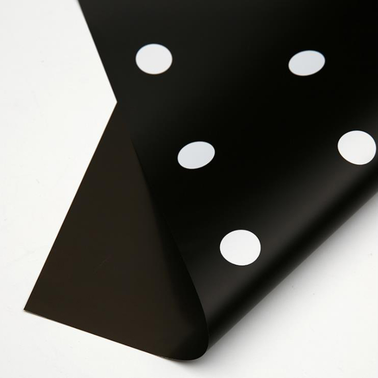 Kertas Pembalut Bunga Kapas Polka Dot Satu Sisi MYHC-24
