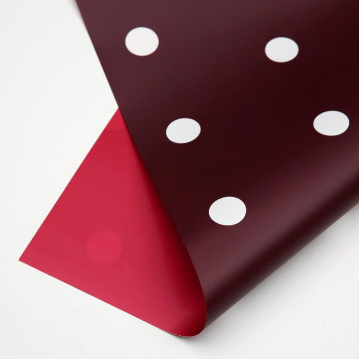 Kertas Pembalut Bunga Kapas Polka Dot Satu Sisi MYHC-24
