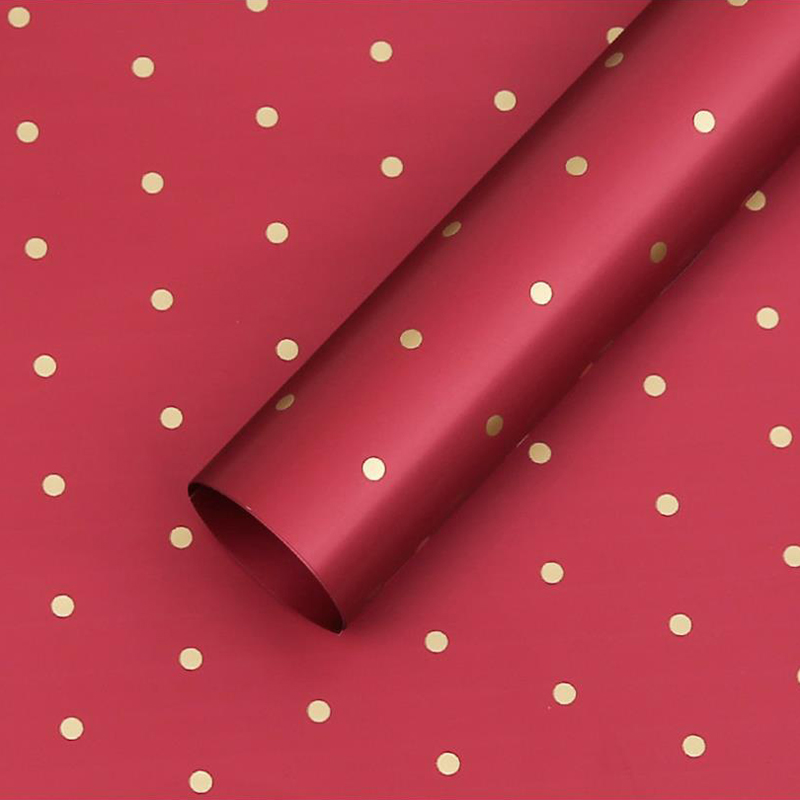 Kertas Pembalut Bunga Kapas Titik Monokrom MYHC-37