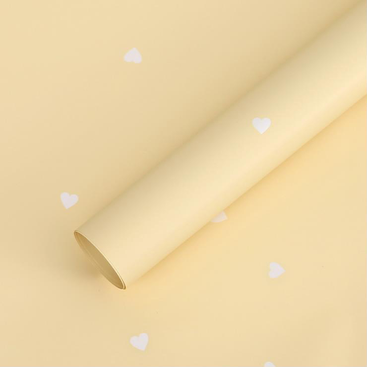 MYHC-63 Little Love Decoration Pearlescent Film Filem Pembungkusan Bunga Kapas Bopp