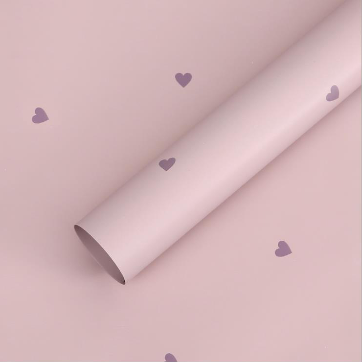 MYHC-63 Little Love Decoration Pearlescent Film Filem Pembungkusan Bunga Kapas Bopp