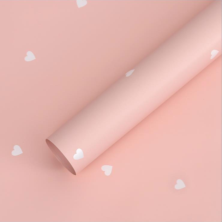 MYHC-63 Little Love Decoration Pearlescent Film Filem Pembungkusan Bunga Kapas Bopp