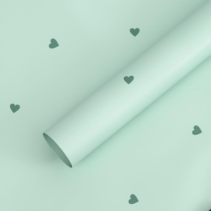 MYHC-63 Little Love Decoration Pearlescent Film Filem Pembungkusan Bunga Kapas Bopp