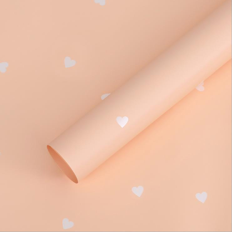 MYHC-63 Little Love Decoration Pearlescent Film Filem Pembungkusan Bunga Kapas Bopp