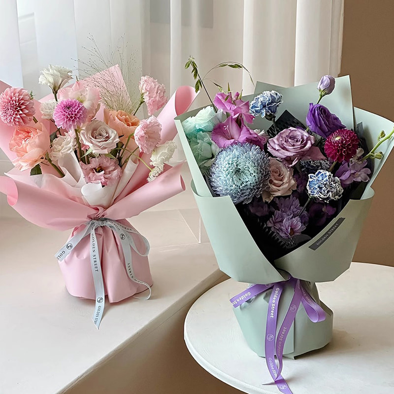 Filem Mutiara MYHC-68 8 Sutera 45×50cm (±2cm) Kertas Pembalut Bunga Warna Pepejal