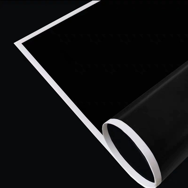 MYHC-69 Filem Tilam Mulia Hitam Putih (BOPP) Kertas Pembalut Bunga Kalis Air