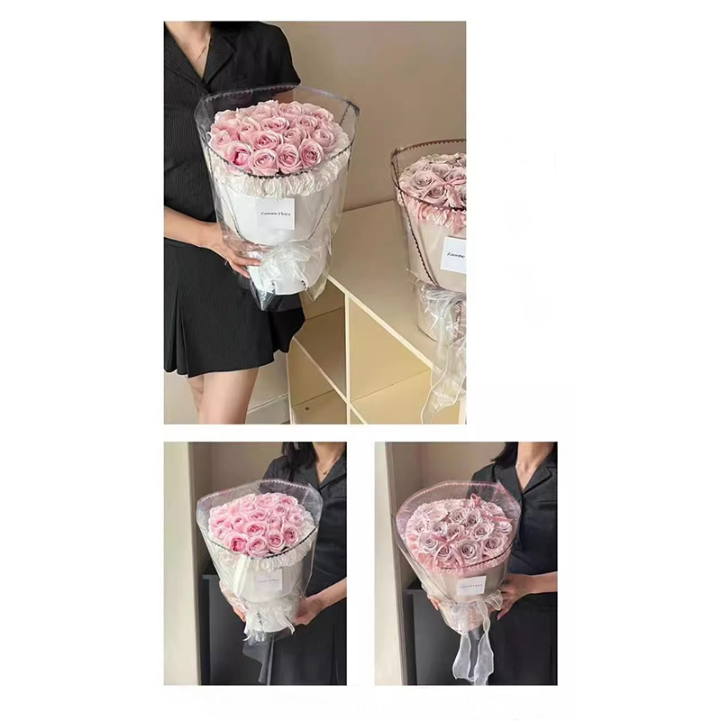 MYHC-73 Lace Glitter Film Opp Lutsinar Filem Pembungkusan Bunga