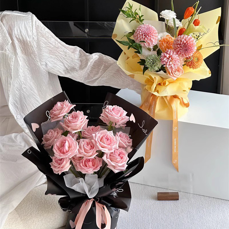 MYHC-75 6 Warna 57×57cm (±2cm) Filem Pembungkusan Bunga Matte