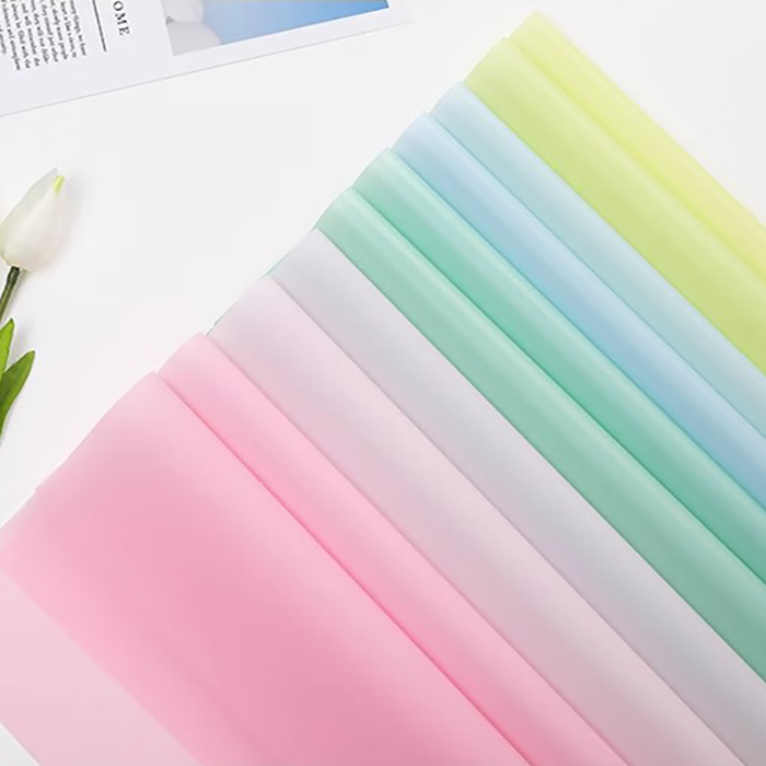 Kertas pembalut bunga lut sinar warna pepejal matte
