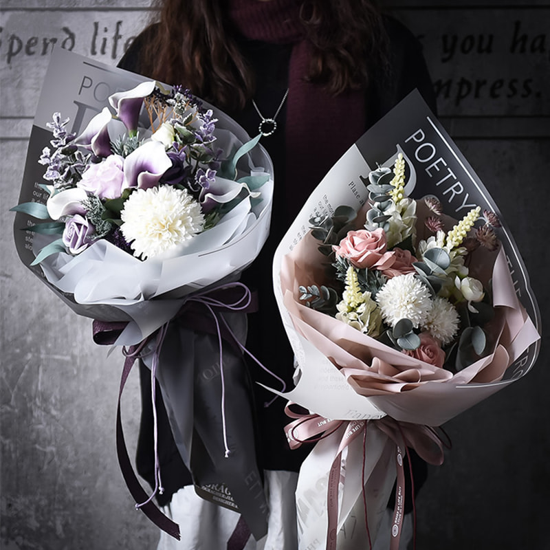 Filem Bungkus Bunga Jeli Frosted