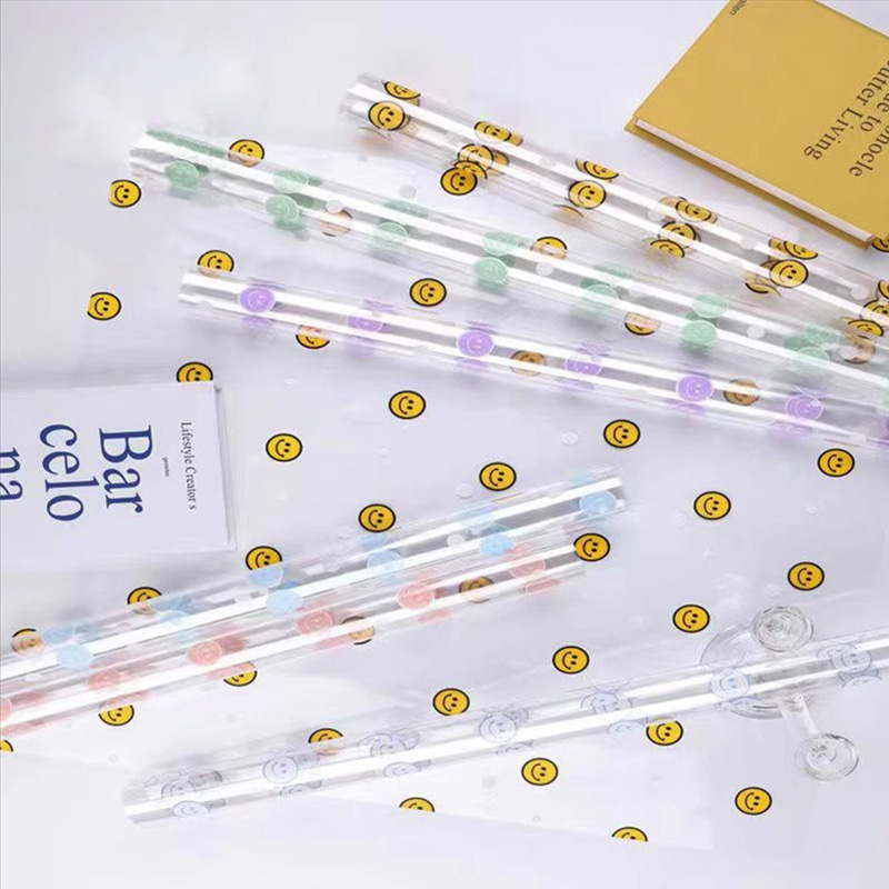 Kertas Pembalut Bunga Muka Tersenyum OPP Cellophane