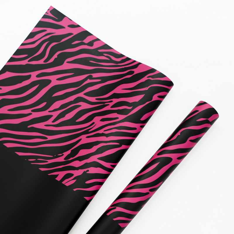 Kertas pembalut bunga enam warna cetakan zebra