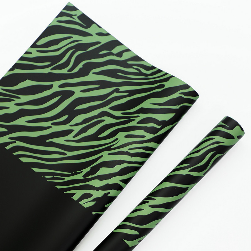 Kertas pembalut bunga enam warna cetakan zebra