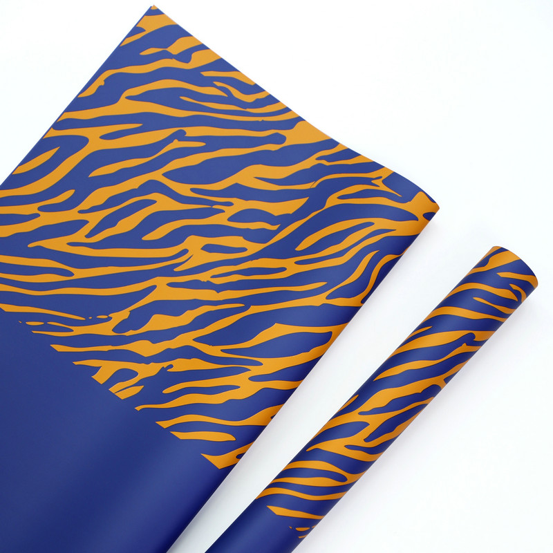 Kertas pembalut bunga enam warna cetakan zebra