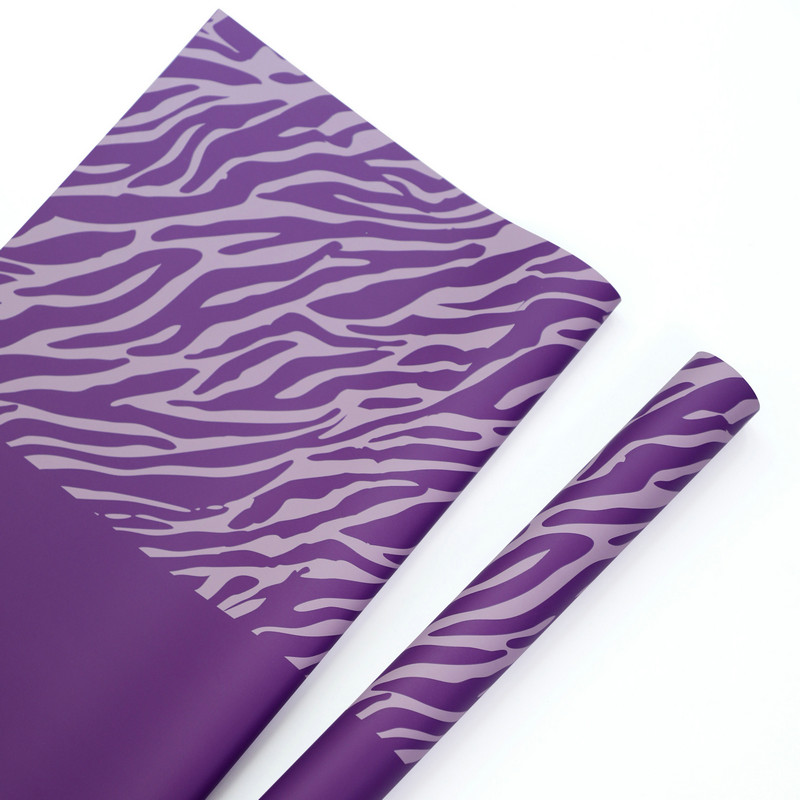 Kertas pembalut bunga enam warna cetakan zebra