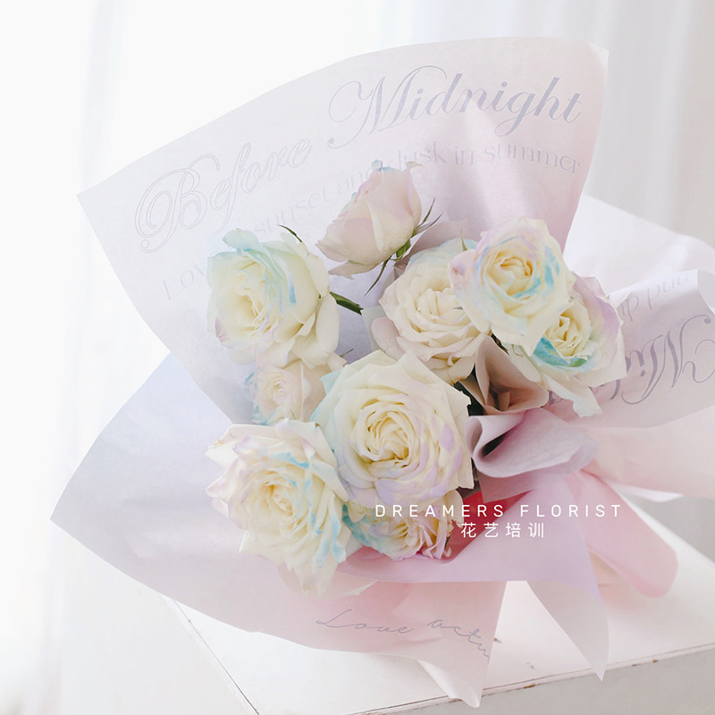 Kertas Pembalut Bouquet Cetakan Kecerunan
