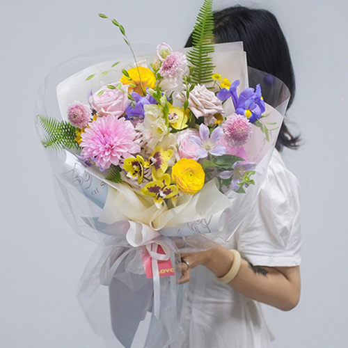 Kertas Pembalut Bouquet Cetakan Kecerunan