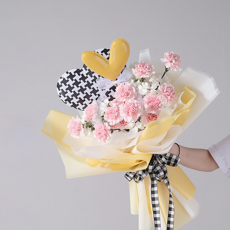 Kertas Pembalut Bouquet Filem Kecerunan Kabus Ais